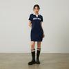 New MLB Short Sleeved Dresses Women's Marine Blue 3FOPV0143-43NYS