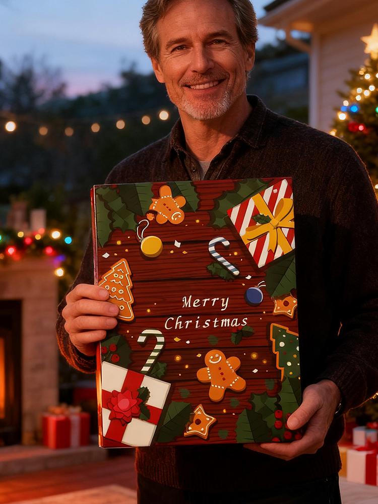 Christmas Countdown Calendar Boxes 24 Days Empty Christmas Countdown Calendar for Valentine's Day Women Kids