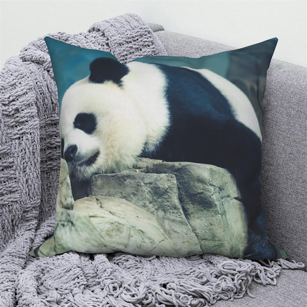 Cute Panda Print Decorative Cushion Cover Home Sofa Bed  Pillow