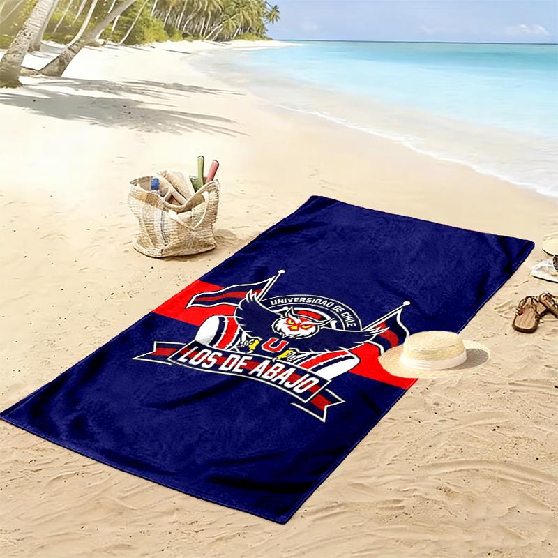 Universidad De Chile Print Beach Towel, Large Soft Quick Dry Towel for Beach Camping Swimming