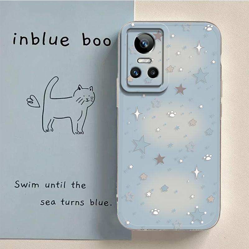 Smudge and Gradually Change The Stars RealmeGTNeo3 Mobile Phone Case Premium All-inclusive Silicone Soft Protective Case Couple