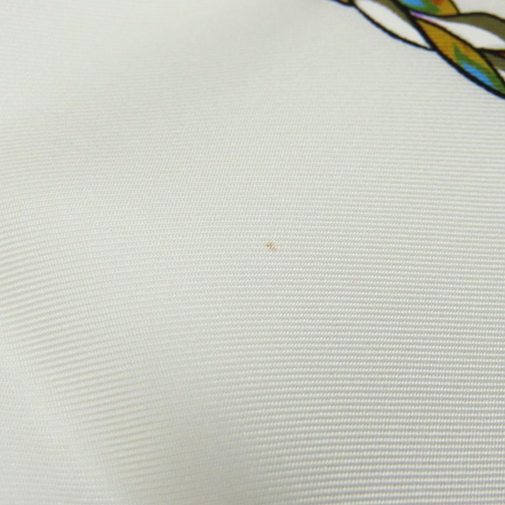 Used HERMES scarf Calle 90 Timpanist Le Timbalier silk pink multicolor Accessory