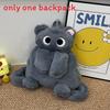 Cartoon Cat Siamese Plush Animal Backpack With Adjustable Shoulder Straps