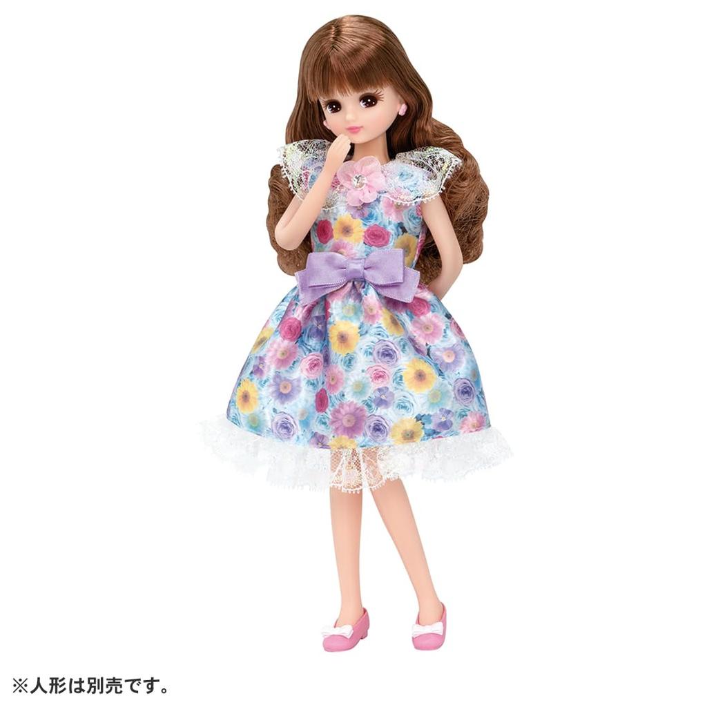 Takara Tomy "Licca-chan Dress LW-01 Joyful Flower" Dress-Up Doll Pretend Play Toy for Ages 3 and Up, Meets Toy Safety Standards, ST Mark, Licca