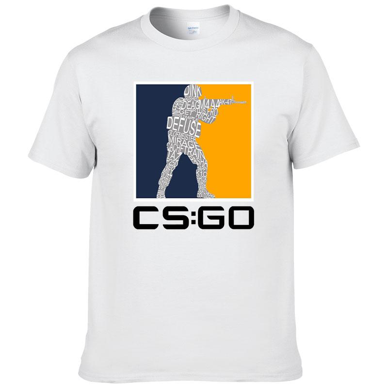 Counter Strike O Neck TShirt CSGO Blood Youth Shooting Pure Cotton Original T Shirt Men Tops Fashion Hot Sale17 cs go