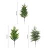 Künstlicher Norfolk-Kiefernzweig UV-beständig Künstliches Grün Pflanzenstiel Gefälschter Kiefernnadel-Pick Weihnachtsfeier Heimdekoration