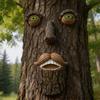 Outdoor Tree Face Whimsical Sculpture Set For Garden Decoration With Funny Looks