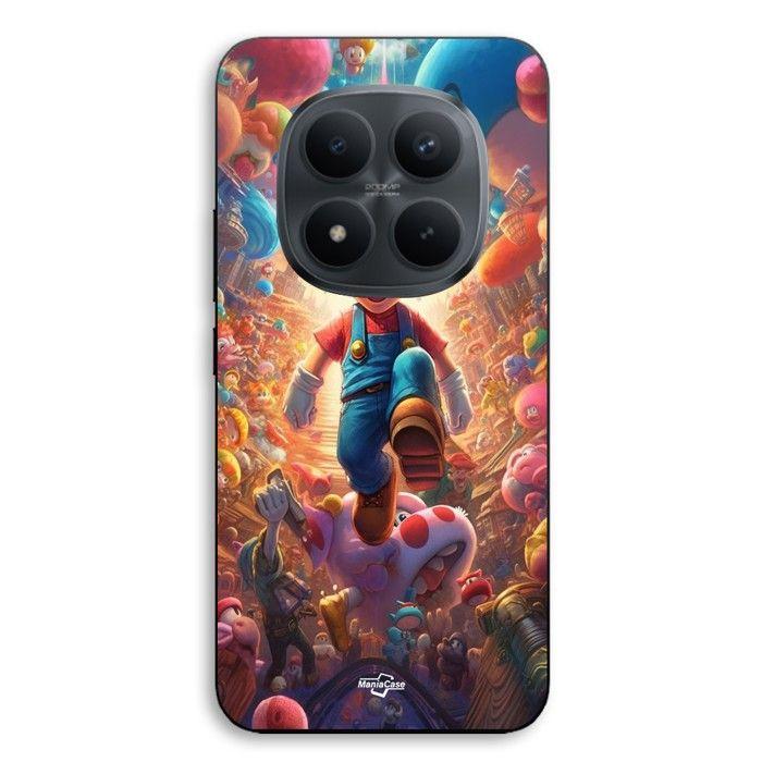 Handyhülle - MANIACASE - Xiaomi Redmi Note 15 Pro 5G - Silikon TPU - Super Mario Bros (Film) - Schwarz