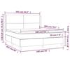 VidaXL Slat Bed Base with Mattress and LED, Upholstered Bed, Double Bed, Adult Bedroom Interior Bed, 3138171