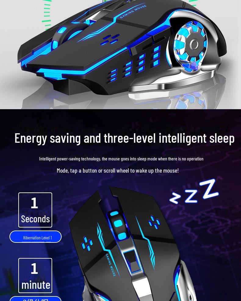 Hot Wheels Wired Luminous Silent Gaming Mouse