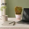 Office Desk Plant Ornament Mini Christmas Tree Potted Decor, Artificial Moss Tabletop Planter for Holiday Home, Festive Centerpiece Shelf Unique