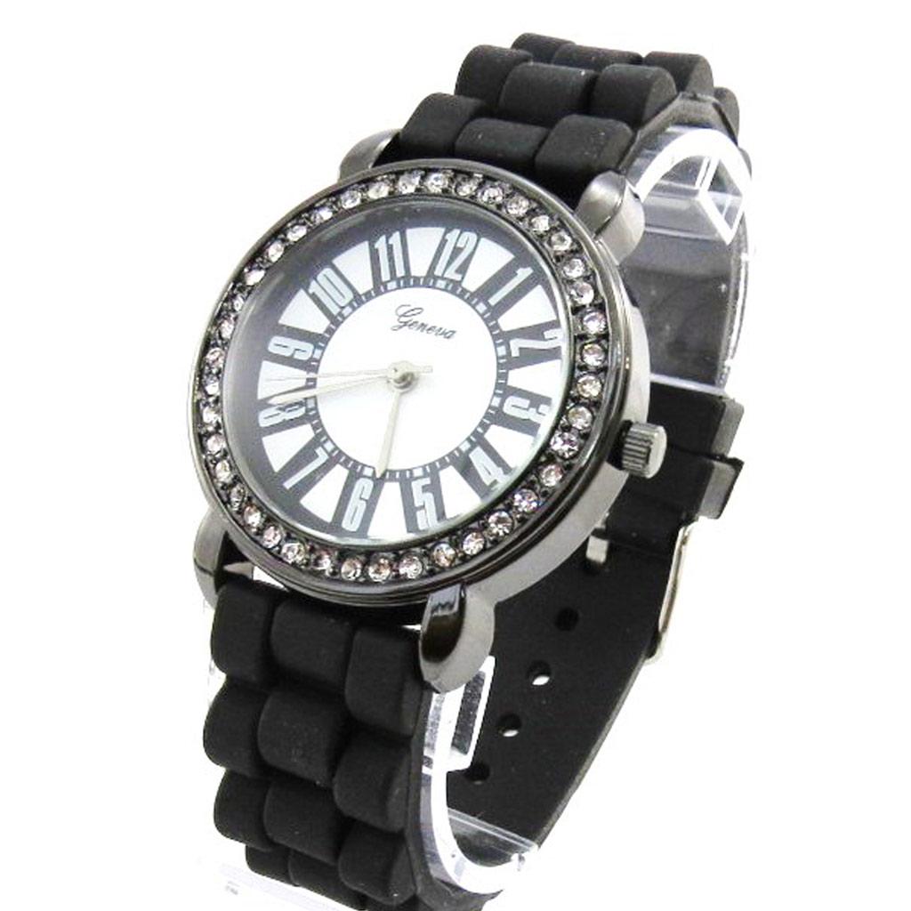 Les Trésors De Lily [J1289] - Black 'Absolu' Design Watch