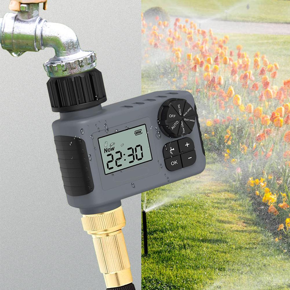 Smart Irrigation Timer Waterproof Automatic Timed Irrigation Controller Intelligent Sprinkler Timer for Outdoor Garden Lawn