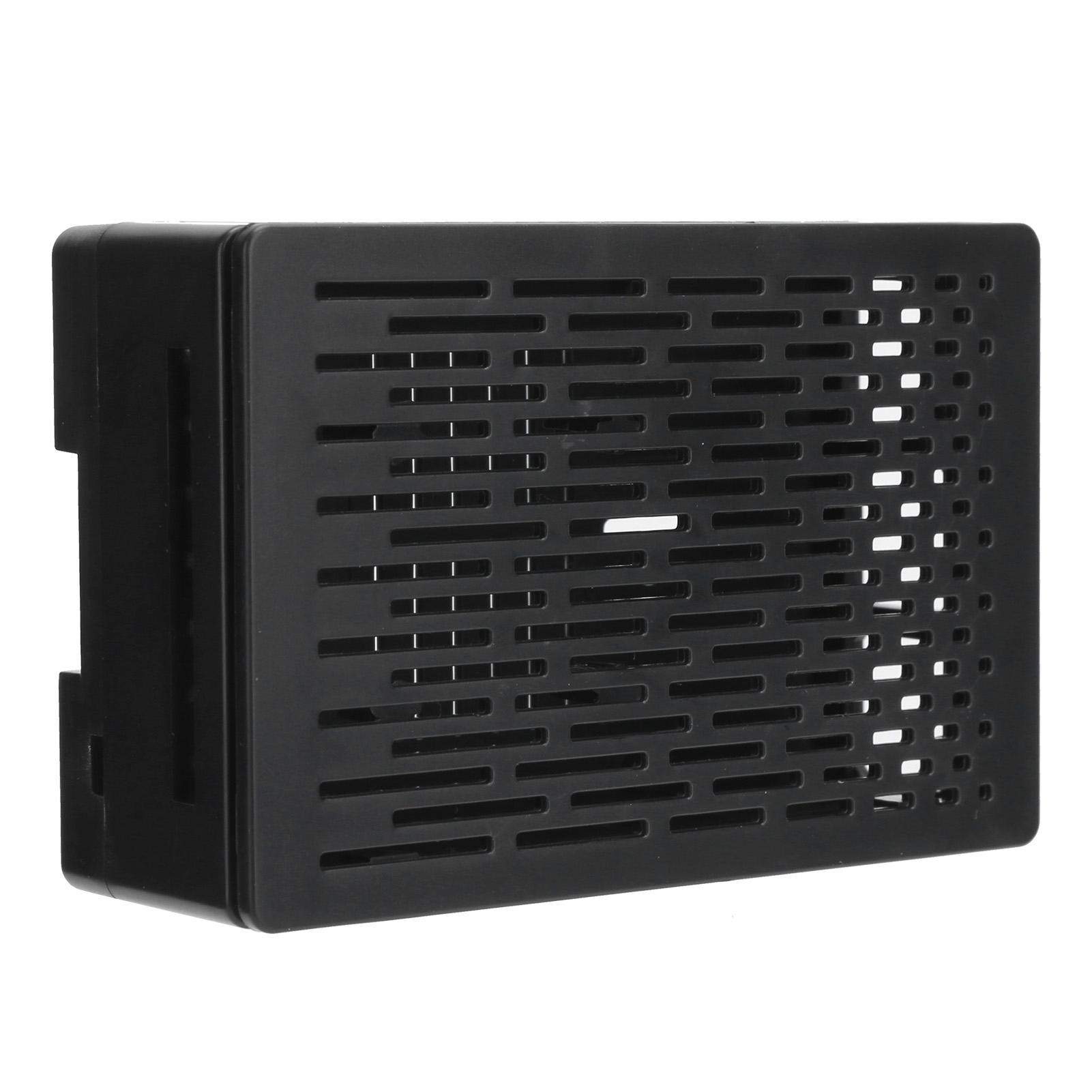 Ochranné pouzdro pro Raspberry Pi 4B ABS skořepina Vyhrazeny všechny porty pro HDMI USB A Černá černá