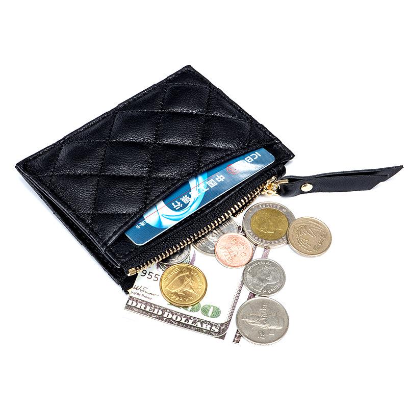 Soft Change Bag, Zipper Coin Bag Wholesale, New Diamond Embroidered Card Bag, Thin Bank Card Holder.