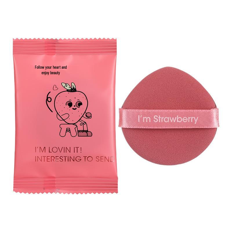 Pineapple Pie BB Cream Sponge Puff & Cushion: Non-Absorbing Makeup Tool with Wet/Dry Loose Powder Application.
