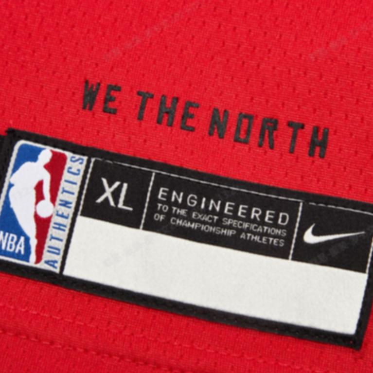 Nike Casual Sports Suit Nba Collaboration Youth Raptors Siakam 43 Retro Letter Number Print V-Neck Quick-Dry Kids Sportswear Red 3Z2B7BZ2P-RAPPS