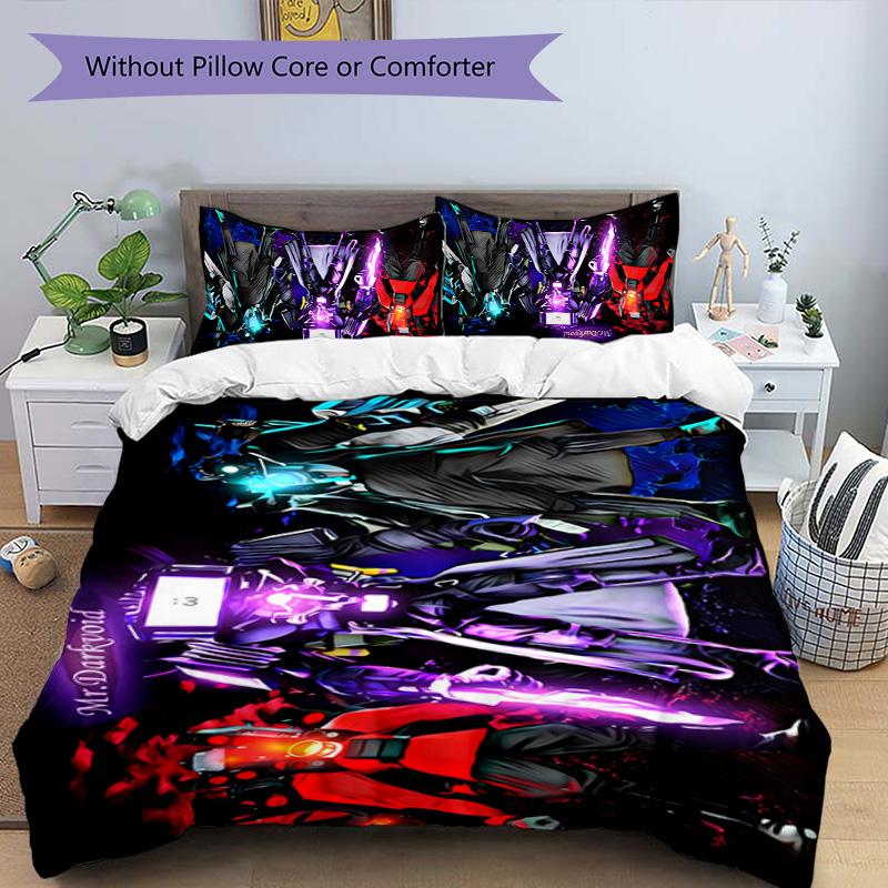 Skibidi Toilet 3pcs Bedding Set Duvet Cover Closure Includes 1 Duvet Cover & 2 Pillowcases for All Seasons Bedroom Home Dorm Decor