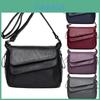 Elegant Women's Casual Shoulderbag Soft Pu Leather Handbag With Magnetic Closure