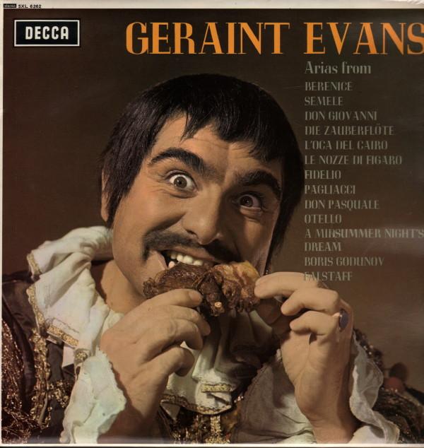 

LP Record GERAINT EVANS - Operatic Recital SXL6262 Decca 1966 UK Classical Used