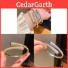 Elegantes offenes Armband in Gold- und Silber-Kupfer-Wassertropfenform für modische Bürokleidung
