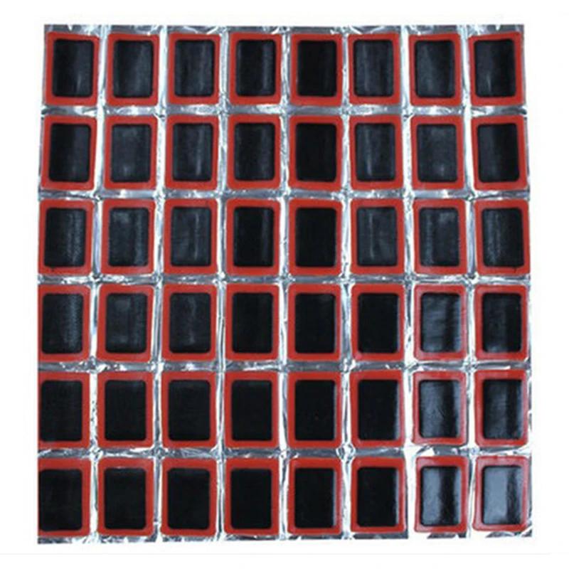 48pcs Rubber Puncture Patches Repair Tools Bicycle Tire Tyre Tube Repair Cycle Patch Kit No Glue Bicycle Inner Tube Puncture