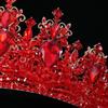 Wedding Hair Tiara Crystal Bridal Princess Pageant Crown Diamond Veil Hair Jewelry Headpiece