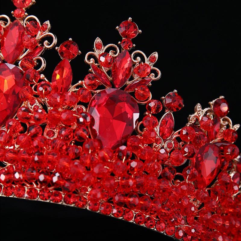 Wedding Hair Tiara Crystal Bridal Princess Pageant Crown Diamond Veil Hair Jewelry Headpiece