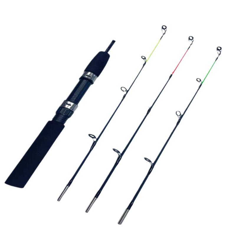 Hard Medium Soft Fiberglass Ice Fishing Rod for Winter Fishing