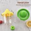 Compact Manual Juicer with Lid - Lemon & Fruit Press, Portable Household Mini Juicer Cup