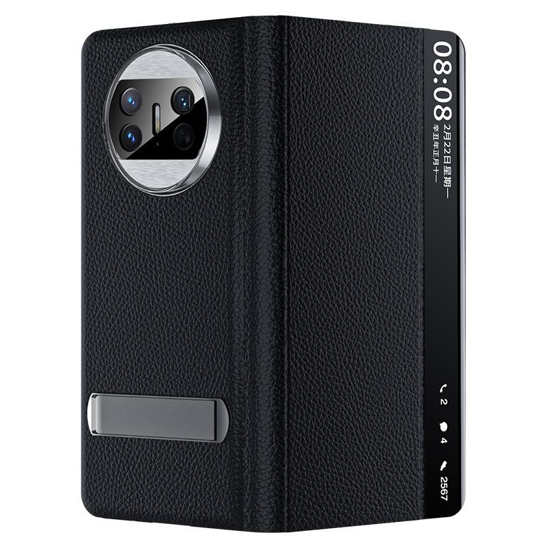 Applicable To Huawei mateX5 Mobile Phone Case, New Matex3 Folding Screen Bracket, Business X5 Anti-drop All-inclusive Leather Case