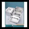 NHZHIW Stainless Steel Rectangular Gastronorm Food Pan with Lid