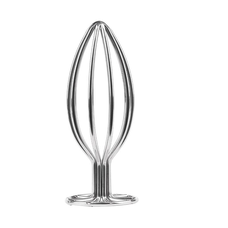 Metal Hollow Anal Plug - Rear Entry Flirting & Training Erotic Toy