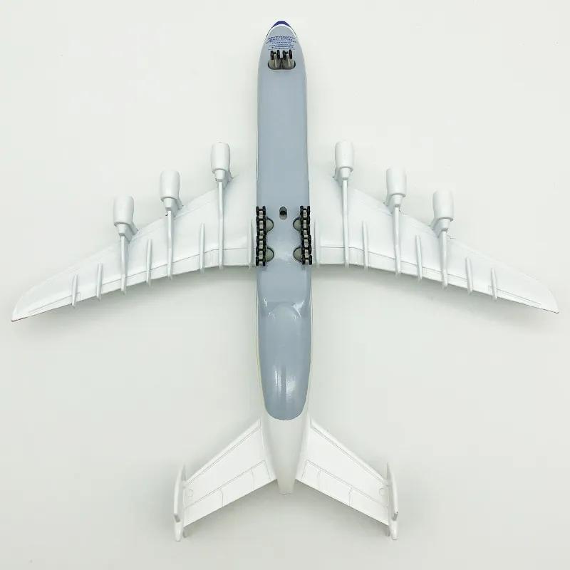 Maßstab 1/400 20cm Ukraine Antonov AN225 Mriya Metallmodell Flugzeug Flugzeug Luftfahrt Miniaturflugzeug für Sammlungen