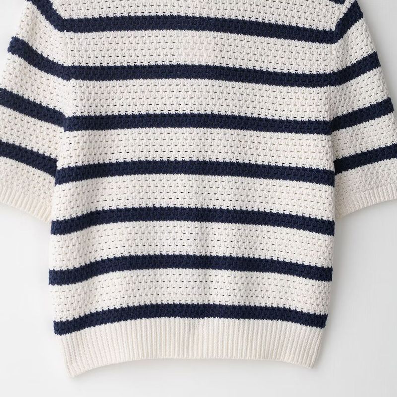 Kaslead New Women Clothes Western Style Fashion Simple and Versatile Texture Knit Cardigan