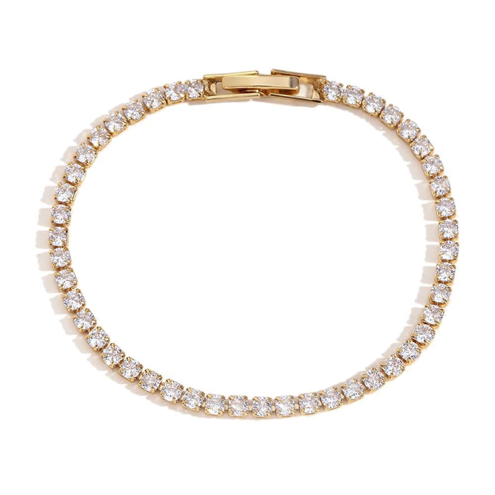 

MamacitaSlay Popular sparking yellow yellow brown clear zircon tennis Bracelet Hypoallergeni Daily Woman accesories gift