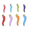 Stainless Steel Small Chili Pepper Simulation Pendant - 2 Styles (6x20mm) Handmade DIY Ornament