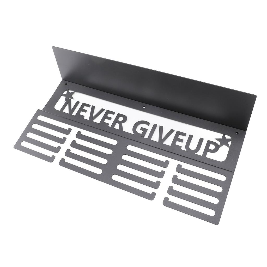 Medal Hanger Display Multipurpose Innovative Wall Mounted Metal Awards Rack with   Shelf for Runners
