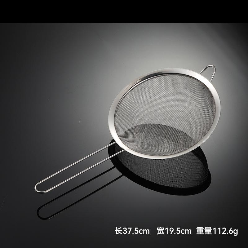 Stainless Steel Wire Handle Multi-specification Mesh Colander 201 Frame Soy Milk Filter 30 Mesh Traditional Chinese Medicine Gift Large Net