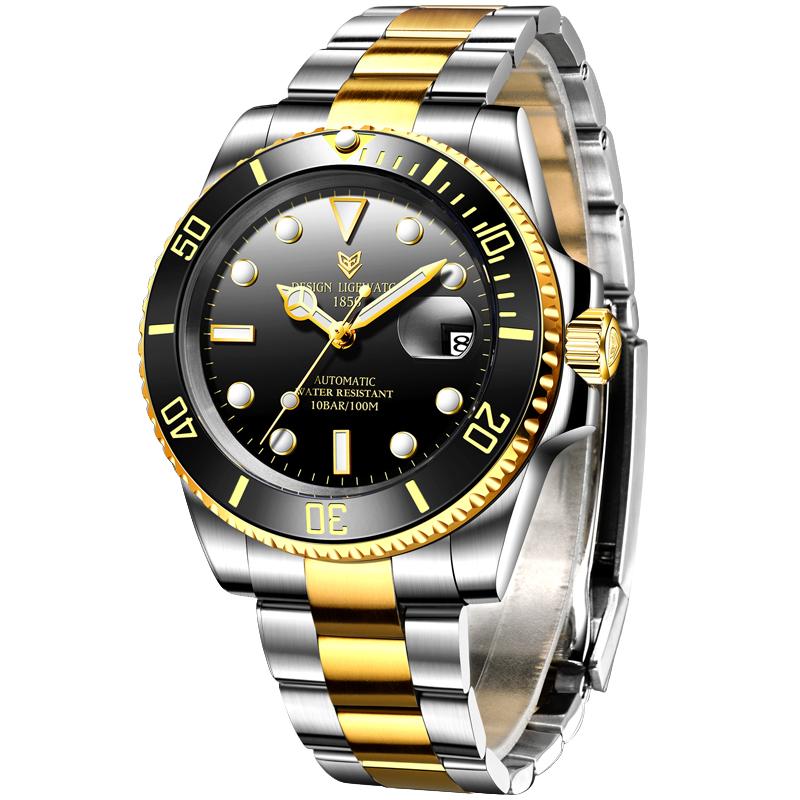Reloj Automático de Lujo de Marca Superior para Hombre Moda Impermeable Deportivo Relojes de Pulsera Mecánicos para Hombre Casual Automático con Fecha