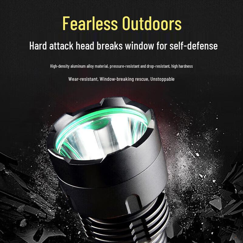 WIDE AWAKE Super Bright Rechargeable Flashlight