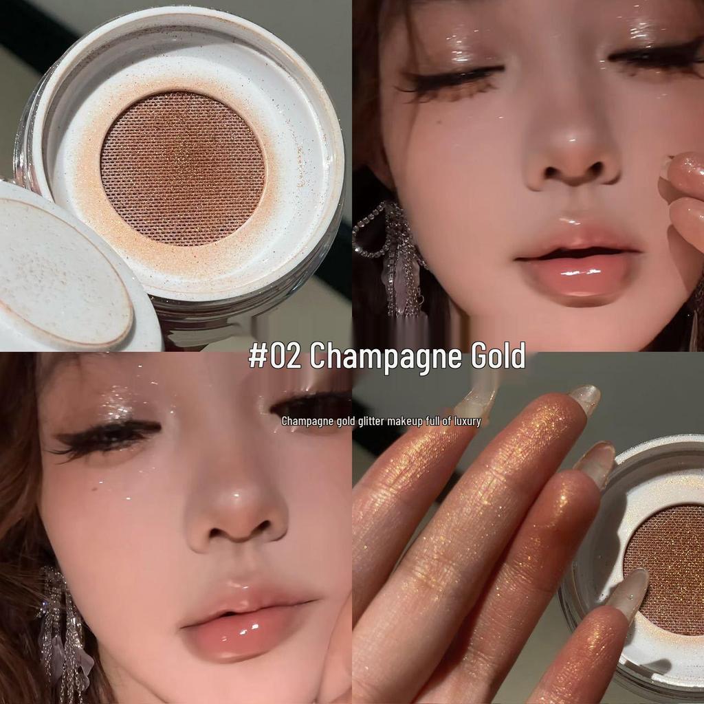 FAICCIA Fei Xi Liu Jin Shimmer Highlighter Loose Powder - Long-lasting, Oil Control, Three-dimensional Brightening Setting Powder.