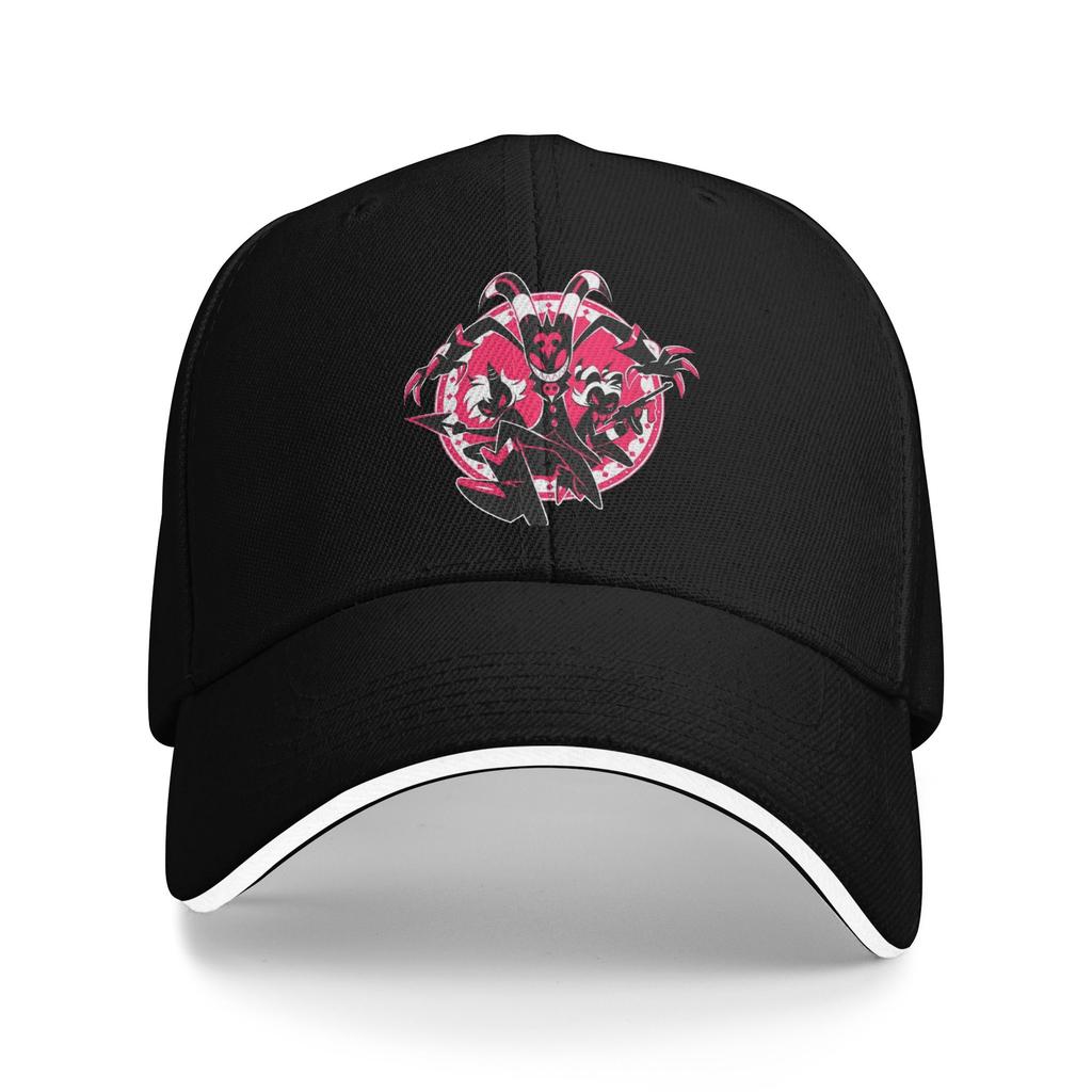Helluva Boss Logo Baseball Caps Hip Hop Sandwich Hat Unisex Women Adjustable Dad Hat Outdoor