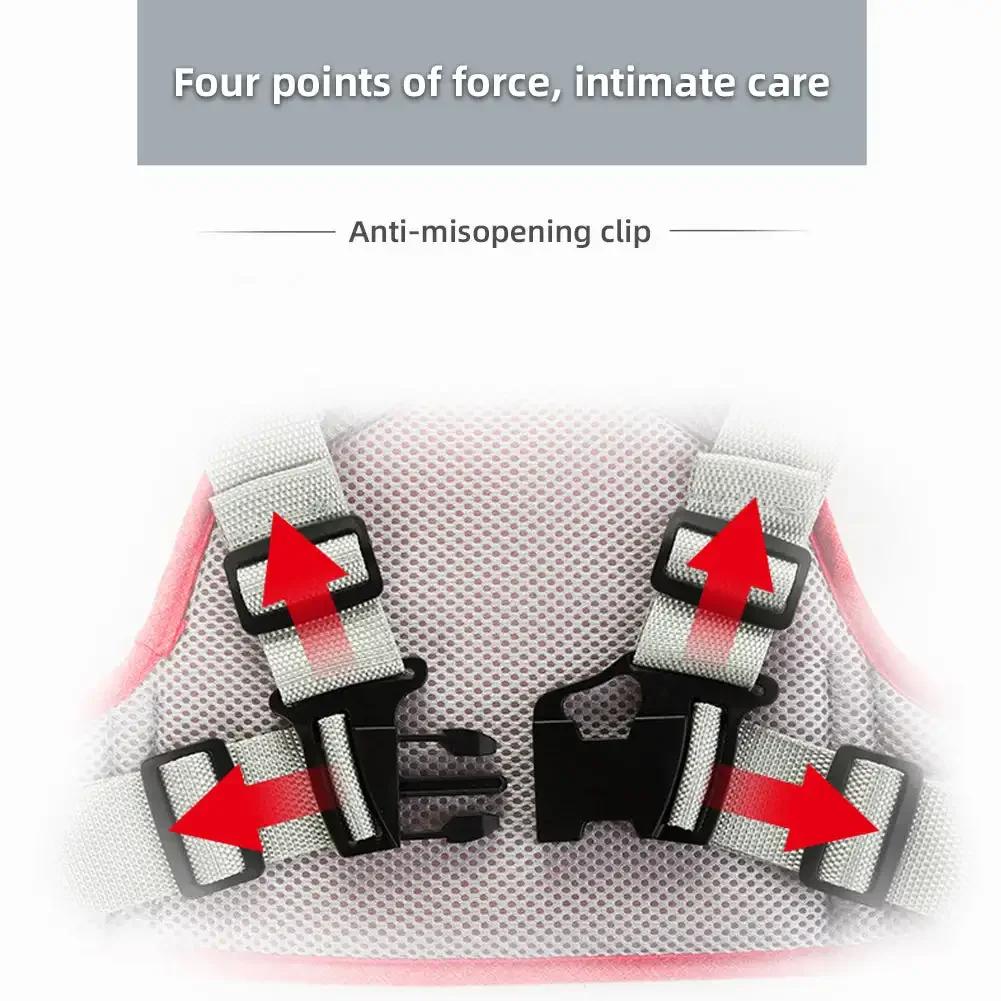 Universal Motorcycle Safety Belt Adjustable High Strength Seat Belt Reflective Strap Non-Slip Kids Seat Harness for Children