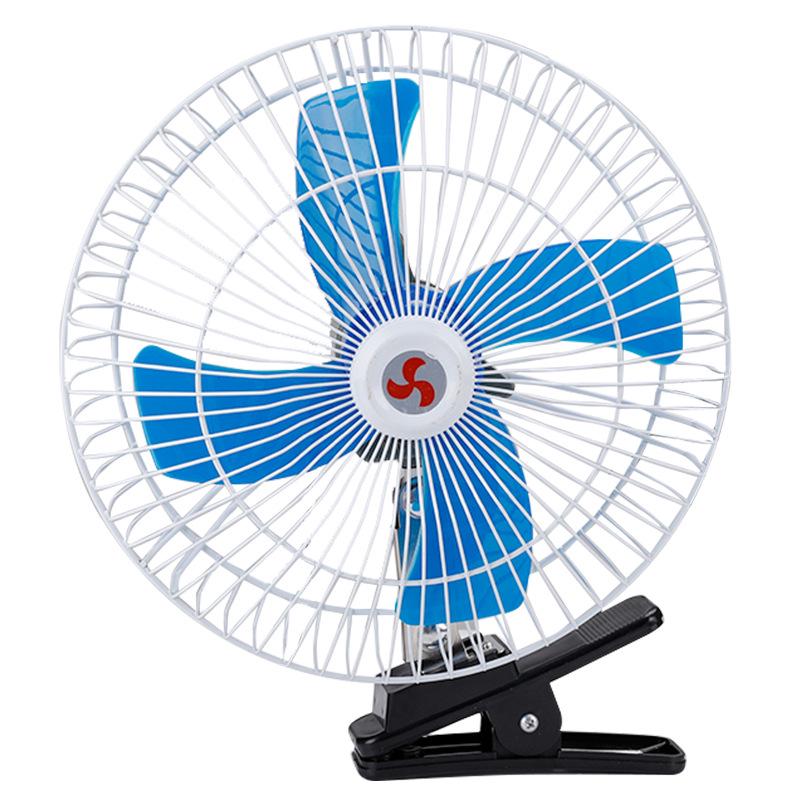 

6-12 inch Oscillating Car Fan with Clip, 12V/24V for Trucks and Cars 6 inch