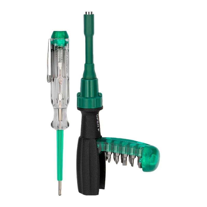 Professional Ratchet Screwdriver Kit With Assorted Specialty Bit Carbon Steel Ergonomic Grip Portable Case For DIY Projects