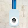 Universeller Badezimmer Wandmontierter Automatischer Zahnpasta Spender Zahnpasta Ausdrücker Blau und Weiß