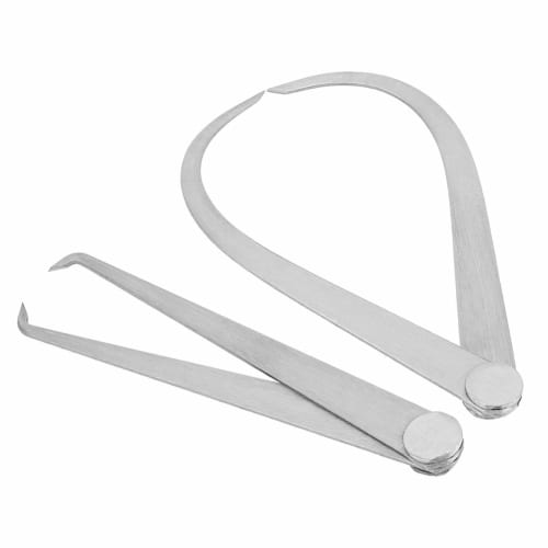 Atyhao External and Internal Calipers, Dedicated Tool for Measuring Internal and External Dimensions, Ceramic Measuring Tool, Carving Caliper, Total L