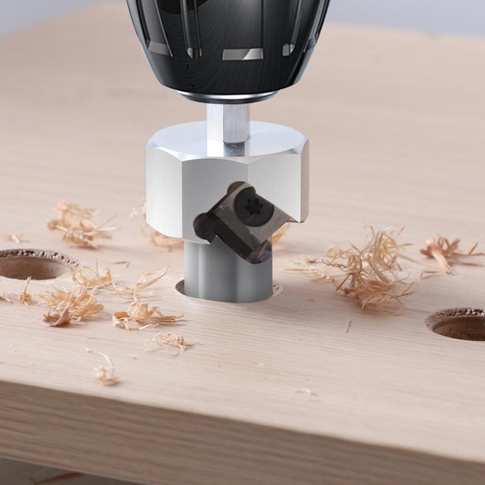 20mm Size Vertical Drill Guide Ergonomic Handle Straight Hole Drilling Fixture  For Bench Use
