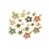3PCS/LOT CARLIDANA Gold Plated Stainless Steel Colorful Star Pendants Charms for DIY Jewelry Making Necklace Earrings